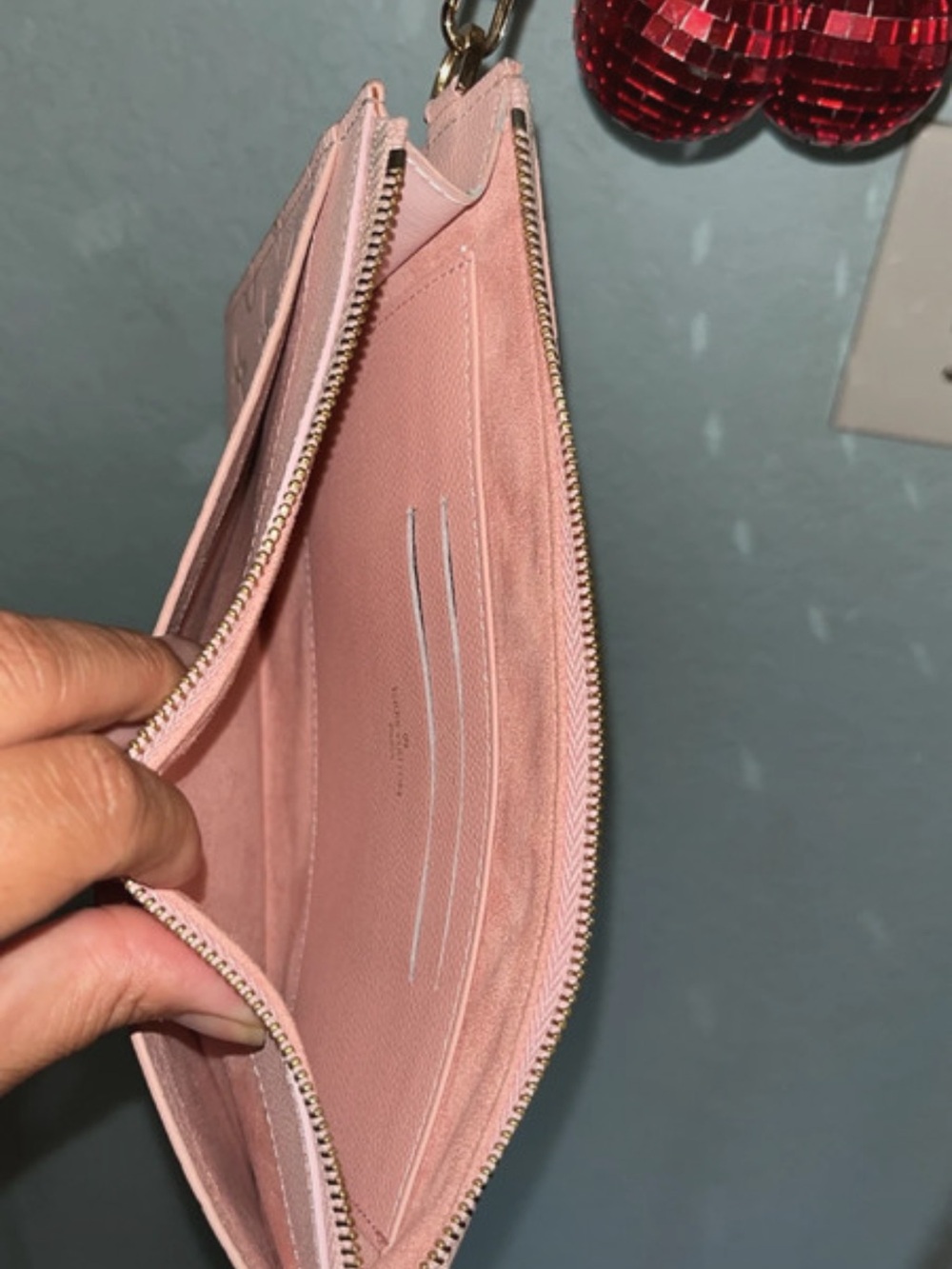 Women's Pink Wristlet Clutch